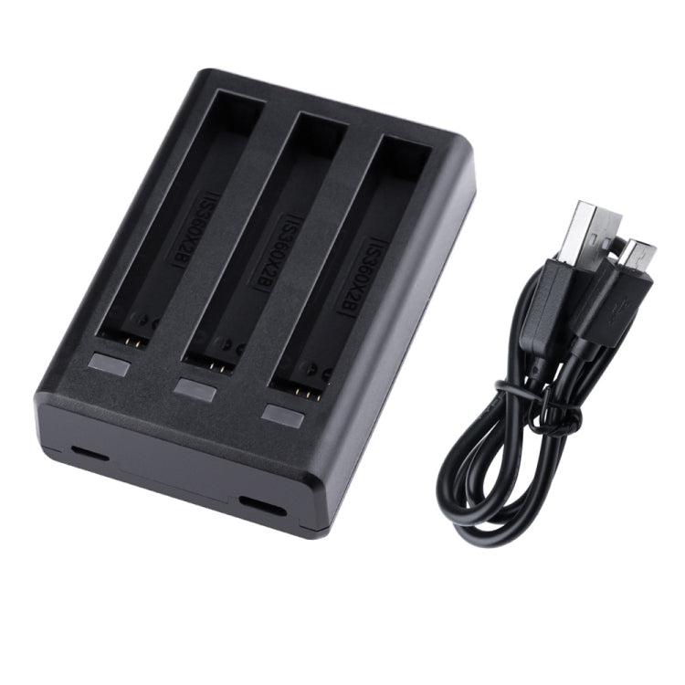 Tri-Slot Batteries Fast Charger for Insta360 One X2(Black) - Others by buy2fix | Online Shopping UK | buy2fix