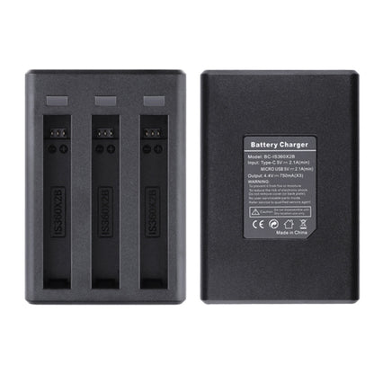 Tri-Slot Batteries Fast Charger for Insta360 One X2(Black) - Others by buy2fix | Online Shopping UK | buy2fix