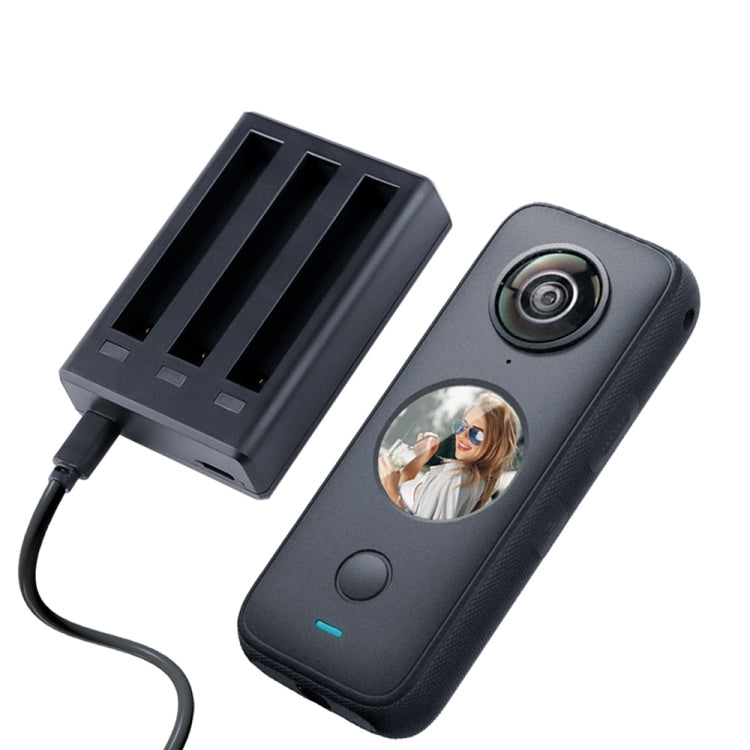 Tri-Slot Batteries Fast Charger for Insta360 One X2(Black) - Others by buy2fix | Online Shopping UK | buy2fix
