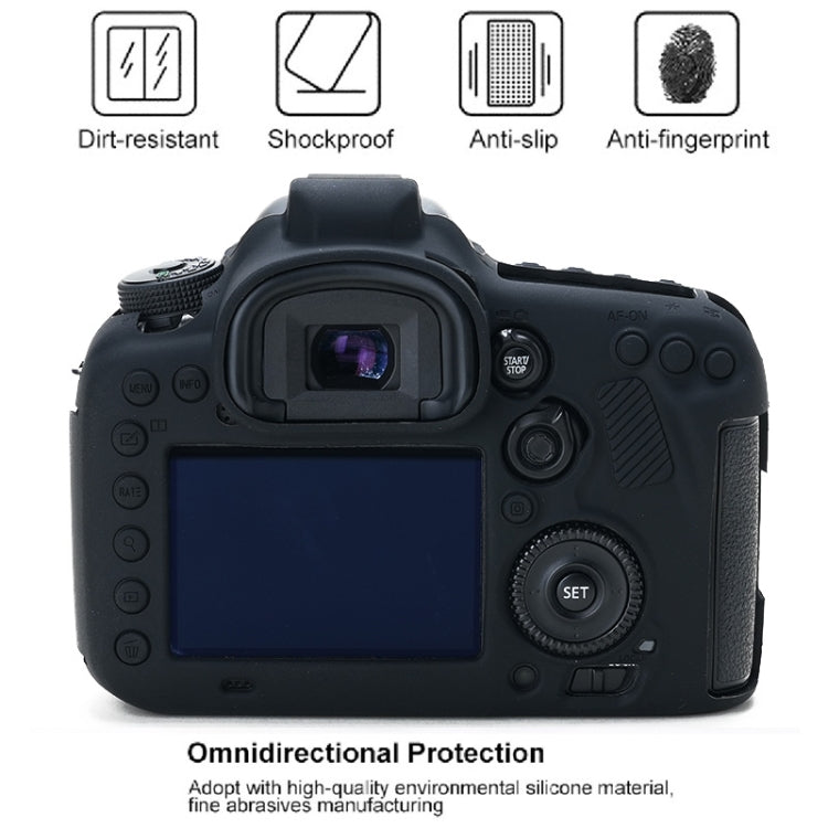 For Canon EOS 7D Mark II Soft Silicone Protective Case (Black) by buy2fix