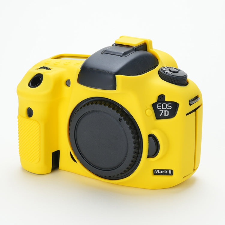 For Canon EOS 7D Mark II Soft Silicone Protective Case (Yellow) by buy2fix