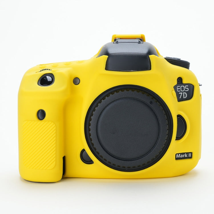For Canon EOS 7D Mark II Soft Silicone Protective Case (Yellow) by buy2fix