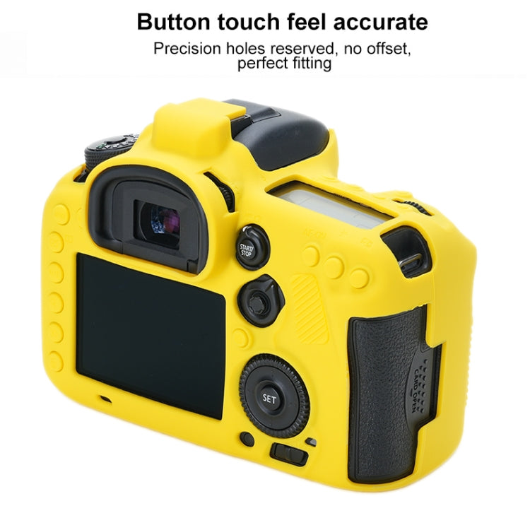 For Canon EOS 7D Mark II Soft Silicone Protective Case (Yellow) by buy2fix