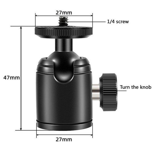 BEXIN K18 Mini 360 Degree Rotation Panoramic Metal Ball Head - Tripod Heads by BEXIN | Online Shopping UK | buy2fix