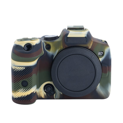 For Canon EOS R7 Soft Silicone Protective Case (Camouflage) by buy2fix