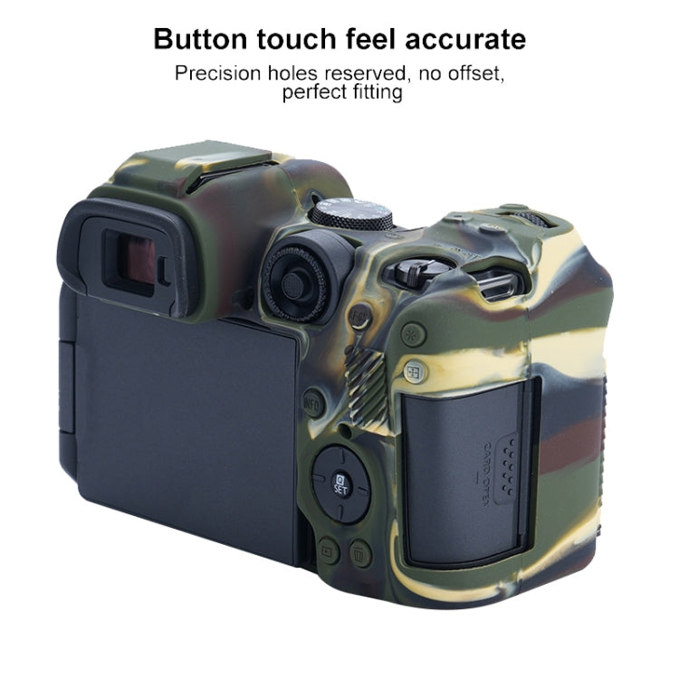 For Canon EOS R7 Soft Silicone Protective Case (Camouflage) by buy2fix