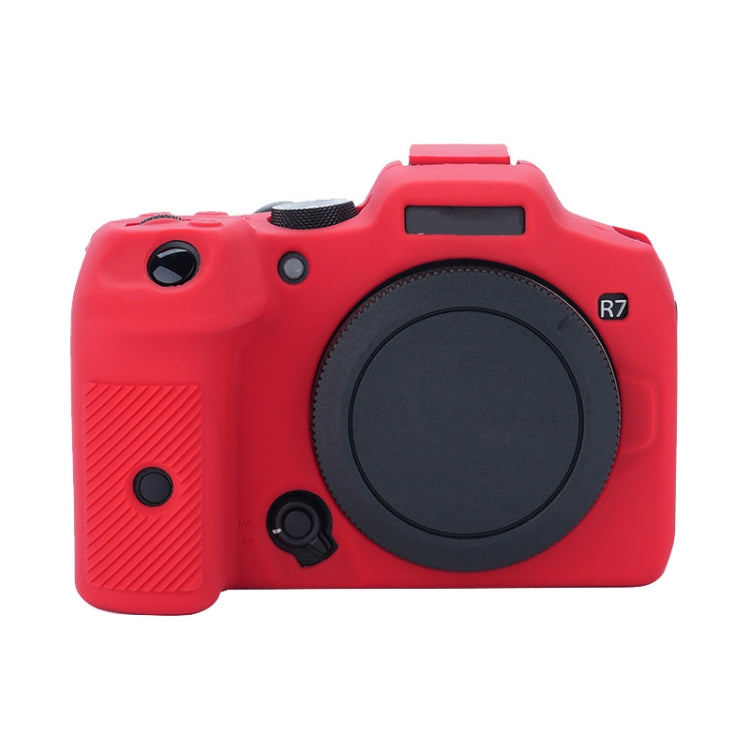For Canon EOS R7 Soft Silicone Protective Case (Red) by buy2fix