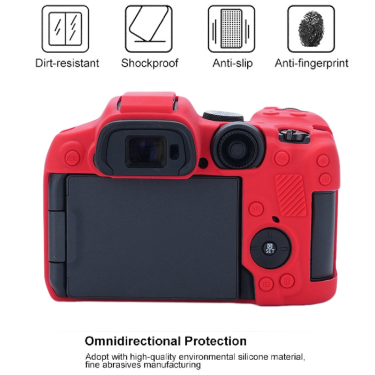For Canon EOS R7 Soft Silicone Protective Case (Red) by buy2fix