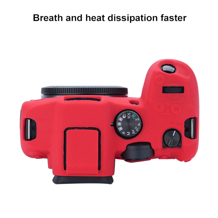 For Canon EOS R7 Soft Silicone Protective Case (Red) by buy2fix