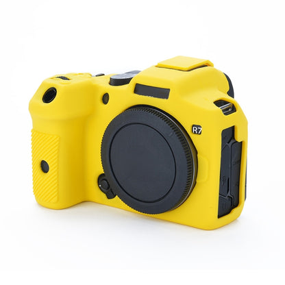 For Canon EOS R7 Soft Silicone Protective Case (Yellow) by buy2fix