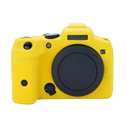 For Canon EOS R7 Soft Silicone Protective Case (Yellow) by buy2fix