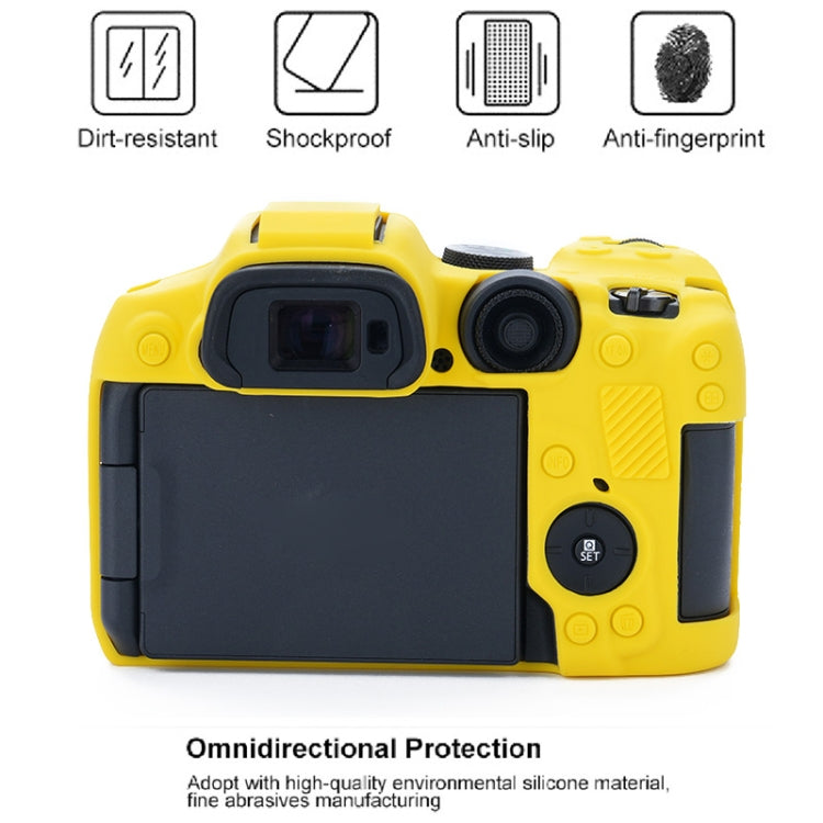 For Canon EOS R7 Soft Silicone Protective Case (Yellow) by buy2fix