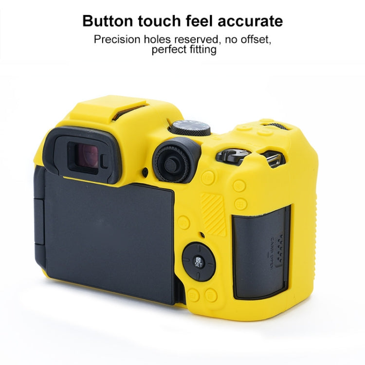 For Canon EOS R7 Soft Silicone Protective Case (Yellow) by buy2fix