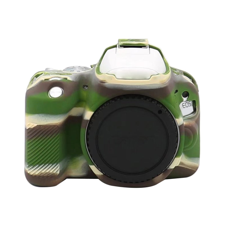 For Canon EOS 250D Soft Silicone Protective Case (Camouflage) by buy2fix