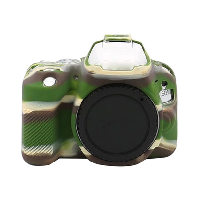 For Canon EOS 250D Soft Silicone Protective Case (Camouflage) by buy2fix