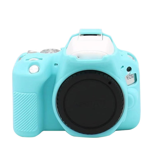 For Canon EOS 250D Soft Silicone Protective Case (Blue) by buy2fix
