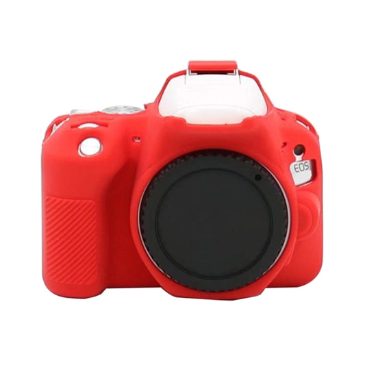 For Canon EOS 250D Soft Silicone Protective Case (Red) by buy2fix