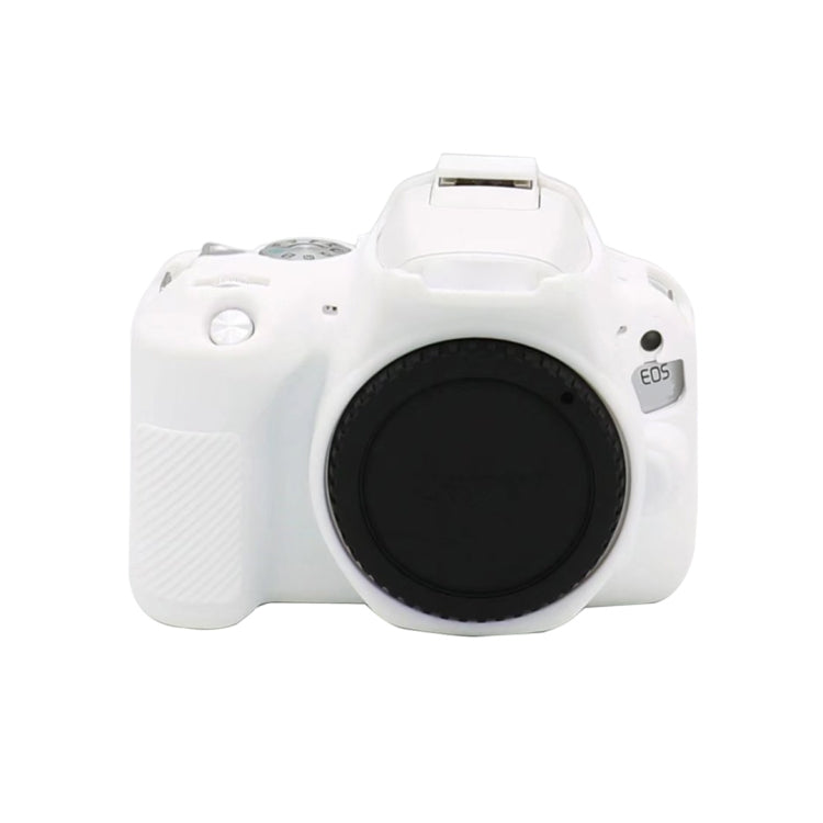For Canon EOS 250D Soft Silicone Protective Case (White) by buy2fix