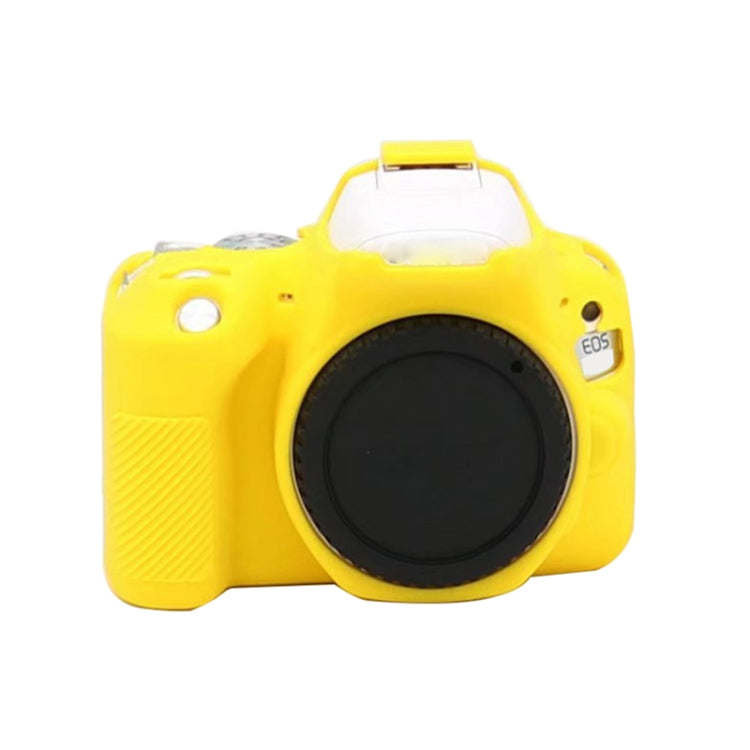 For Canon EOS 250D Soft Silicone Protective Case (Yellow) by buy2fix