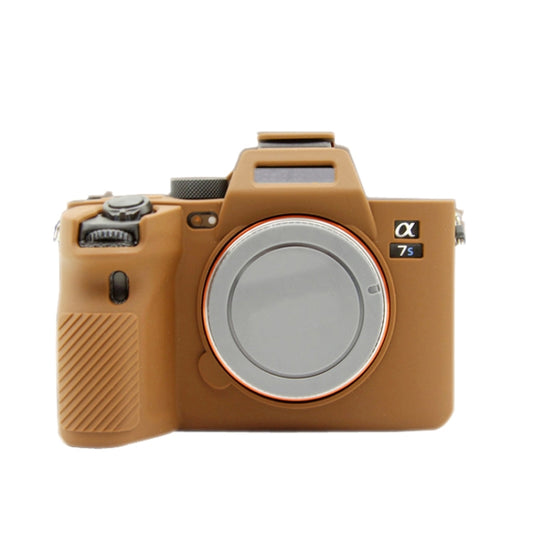 For Sony  A7S III / A7S3 Soft Silicone Protective Case(Coffee) - Protective Case by buy2fix | Online Shopping UK | buy2fix
