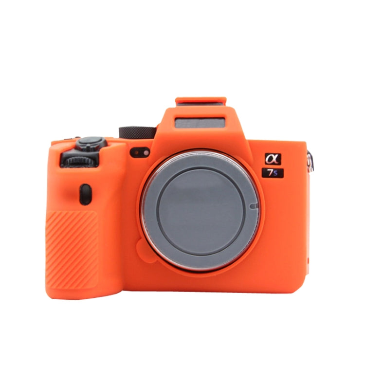For Sony A7S III / A7S3 Soft Silicone Protective Case(Orange) by buy2fix