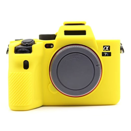 For Sony  A7S III / A7S3 Soft Silicone Protective Case(Yellow) - Protective Case by buy2fix | Online Shopping UK | buy2fix