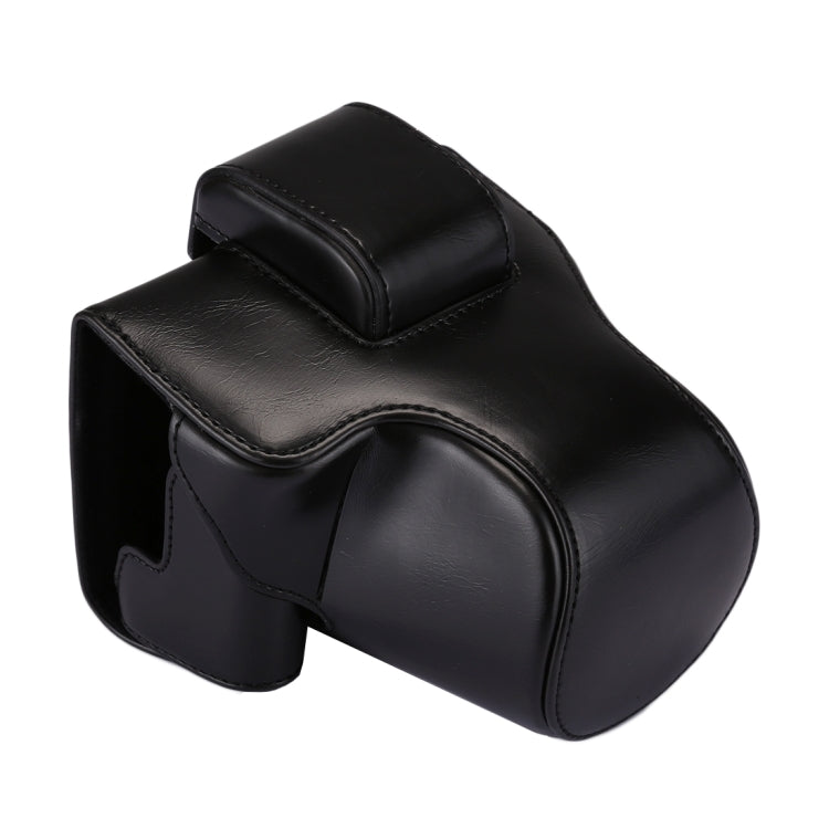 Full Body Camera PU Leather Case Bag with Strap for Canon EOS M5 (Black) by buy2fix