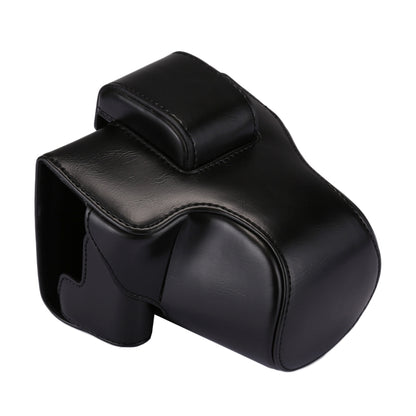 Full Body Camera PU Leather Case Bag with Strap for Canon EOS M5 (Black) by buy2fix