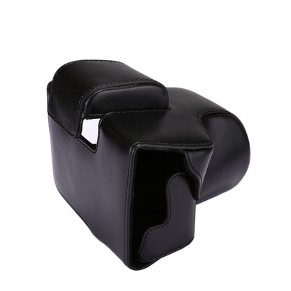 Full Body Camera PU Leather Case Bag with Strap for Canon EOS M5 (Black) by buy2fix