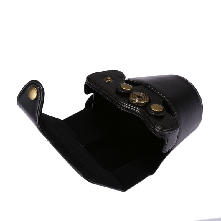 Full Body Camera PU Leather Case Bag with Strap for Canon EOS M5 (Black) by buy2fix