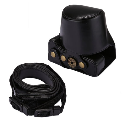 Full Body Camera PU Leather Case Bag with Strap for Canon EOS M5 (Black) by buy2fix