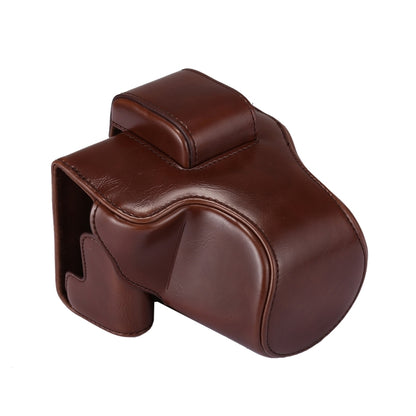 Full Body Camera PU Leather Case Bag with Strap for Canon EOS M5 (Coffee) by buy2fix