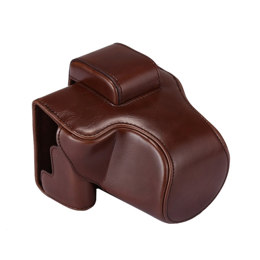 Full Body Camera PU Leather Case Bag with Strap for Canon EOS M5 (Coffee) by buy2fix
