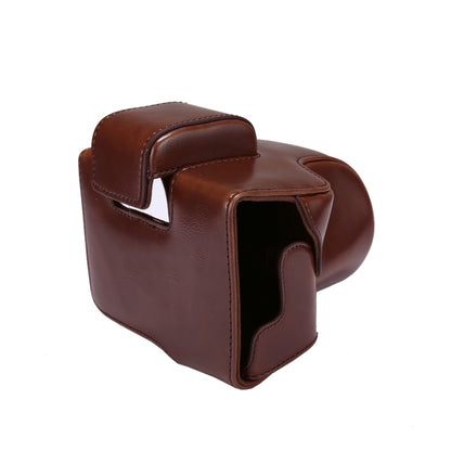 Full Body Camera PU Leather Case Bag with Strap for Canon EOS M5 (Coffee) by buy2fix