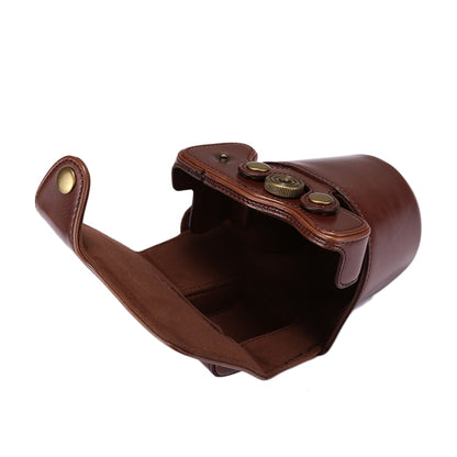 Full Body Camera PU Leather Case Bag with Strap for Canon EOS M5 (Coffee) by buy2fix
