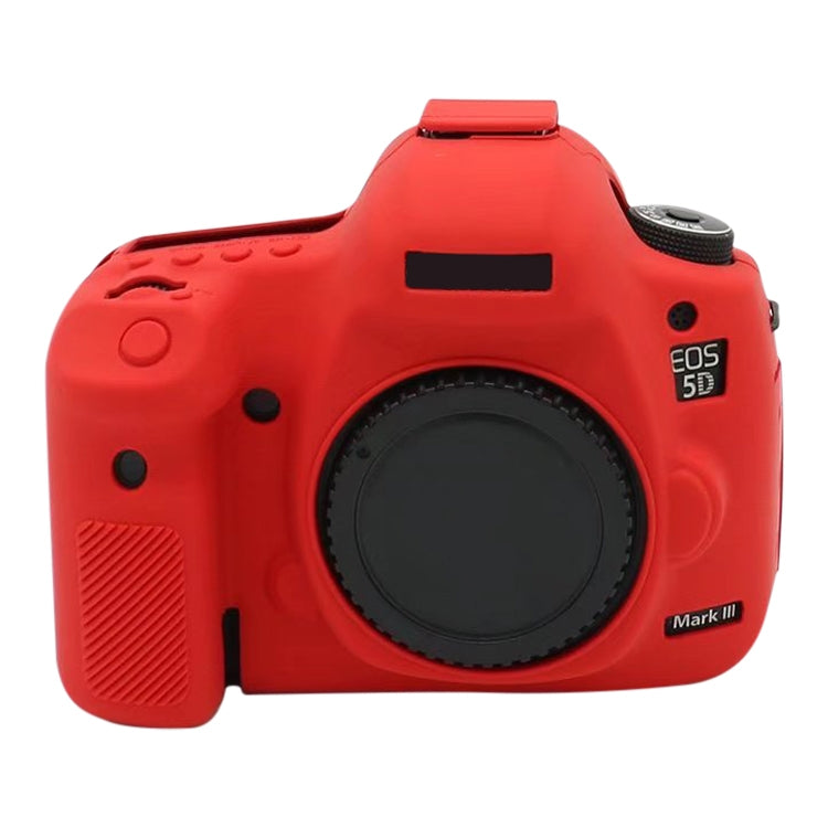 For Canon EOS 5DS Soft Silicone Protective Case (Red) by buy2fix