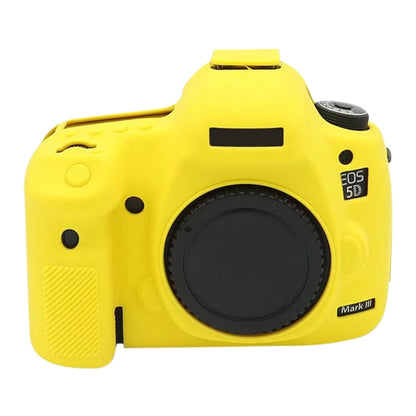 For Canon EOS 5DS Soft Silicone Protective Case (Yellow) by buy2fix