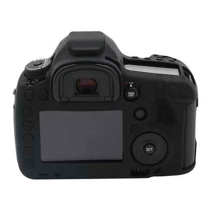For Canon EOS 5DS Soft Silicone Protective Case (Black) by buy2fix