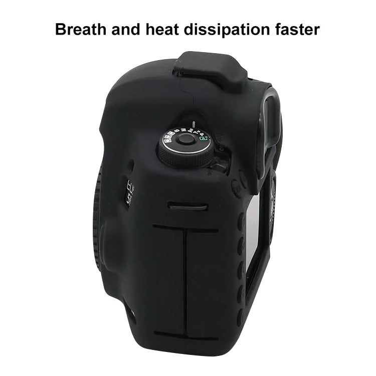 For Canon EOS 5DS Soft Silicone Protective Case (Black) by buy2fix