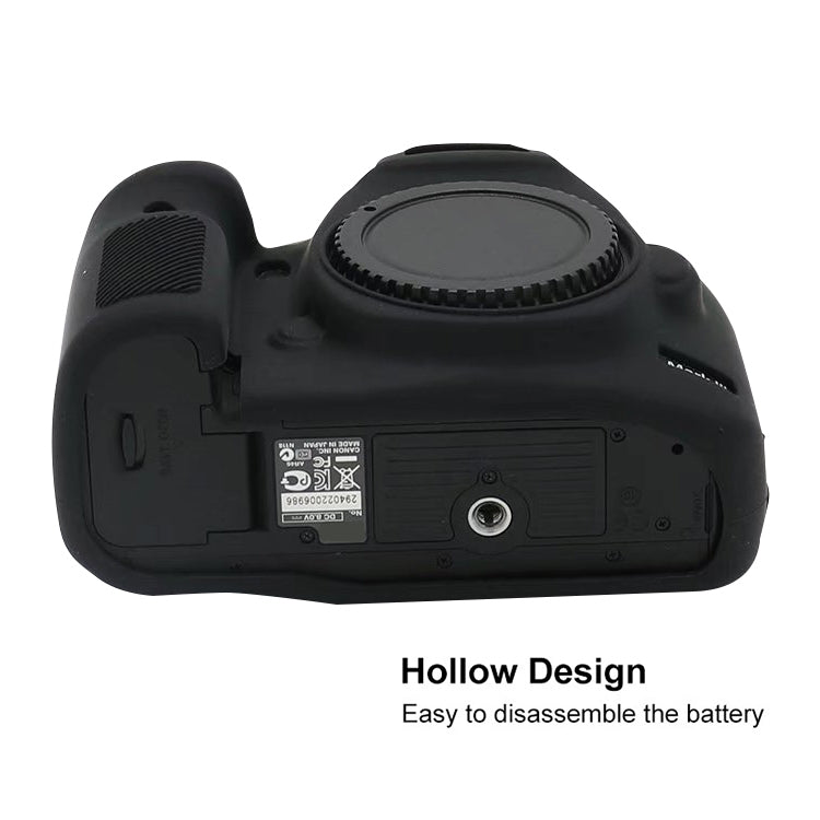 For Canon EOS 5DS Soft Silicone Protective Case (Black) by buy2fix