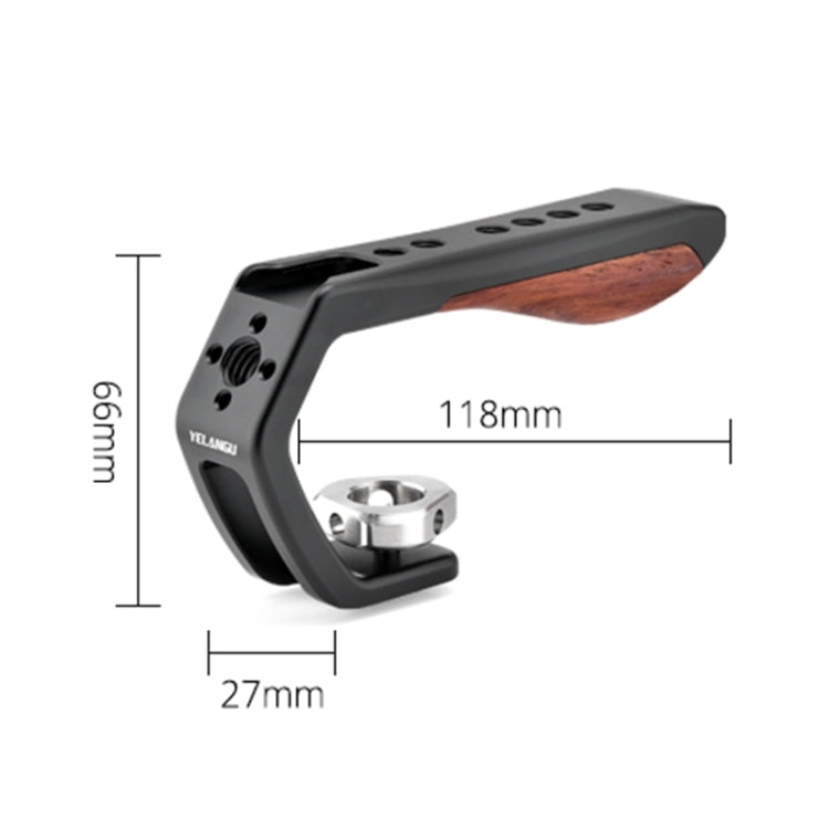 YELANGU LW-B01-3 Handheld Video Stabilizer Top Handle with Cold Shoes for LW-B01 Cage - Camera Stabilizer by YELANGU | Online Shopping UK | buy2fix