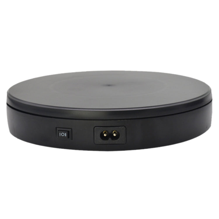 22cm Electric Rotating Turntable Display Stand Live Video Shooting Props Turntable Jewelry Shoes Display Platform, EU Plug (Black) by buy2fix