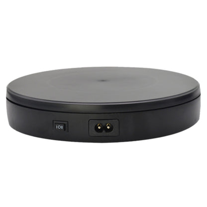 22cm Electric Rotating Turntable Display Stand Live Video Shooting Props Turntable Jewelry Shoes Display Platform, EU Plug (Black) by buy2fix