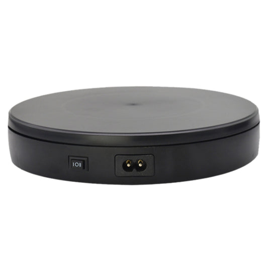 22cm Electric Rotating Turntable Display Stand Live Video Shooting Props Turntable Jewelry Shoes Display Platform, EU Plug (Black) by buy2fix