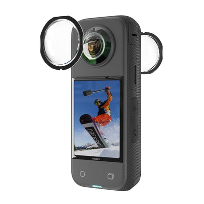 For Insta360 X3 STARTRC Lens Guard PC Protective Cover(Black) - Len Accessories by STARTRC | Online Shopping UK | buy2fix
