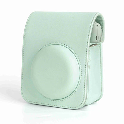 For FUJIFILM instax mini 12 Full Body Leather Case Camera Bag with Strap (Green) by buy2fix