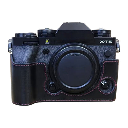 For FUJIFILM X-T5 1/4 inch Thread PU Leather Camera Half Case Base (Black) by buy2fix
