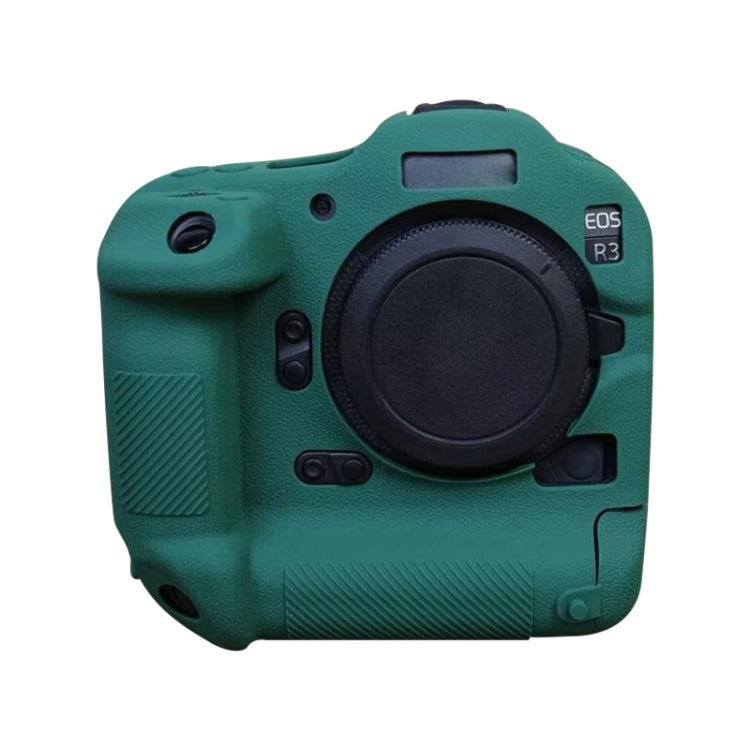 For Canon EOS R3 Soft Silicone Protective Case (Green) by buy2fix