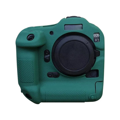 For Canon EOS R3 Soft Silicone Protective Case (Green) by buy2fix