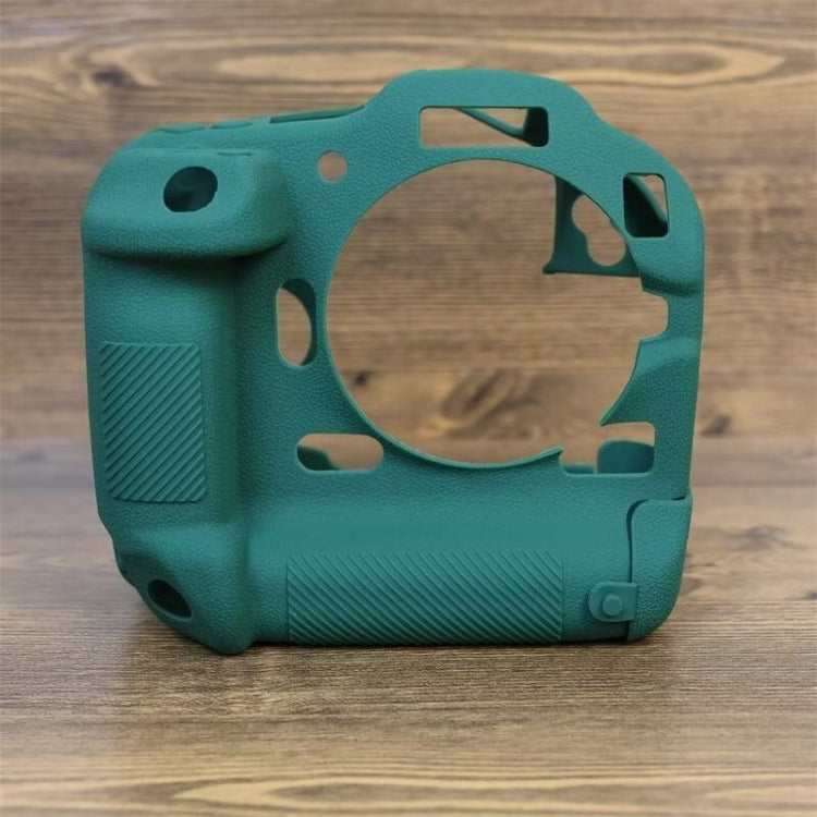 For Canon EOS R3 Soft Silicone Protective Case (Green) by buy2fix